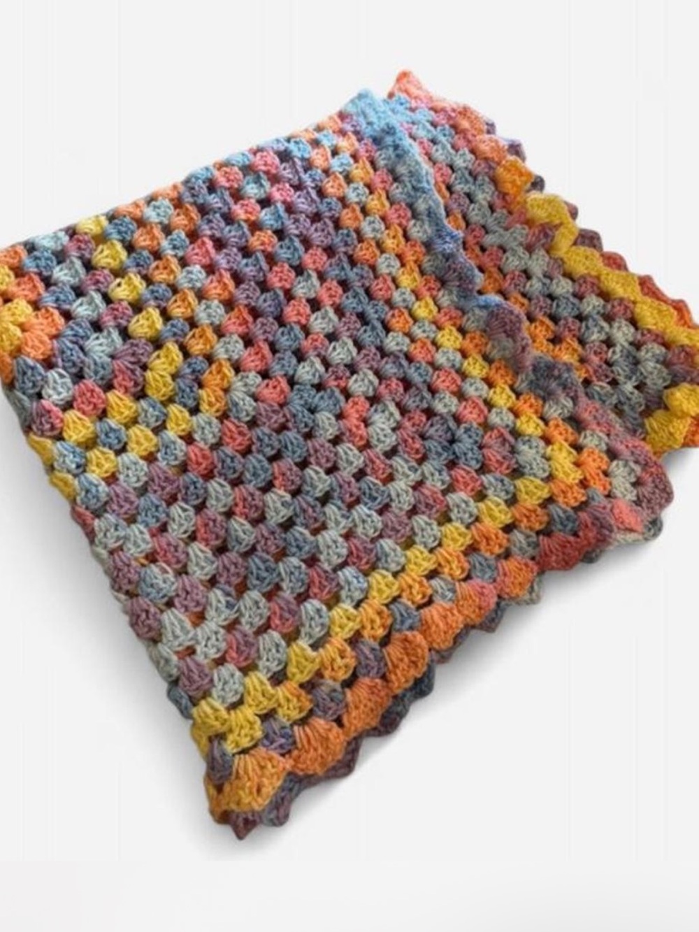 Handmade Crochet Multicolor Lynette Newborn Blanket Set